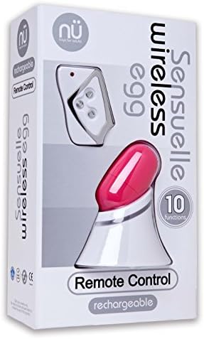 1 X Sensuelle Rechargeable Wireless Remote Control 10 Function Egg - Pink