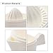 BOGZON Manual Lemon & Citrus & Lime & Orange Squeezer with Bowl - Juicer Strainer with Handle and Pour Spout, White