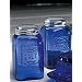 Salt and Pepper Square Blue Cobalt Glass