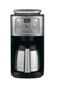 Cuisinart DGB-900BC Grind & Brew Thermal 12-Cup Automatic Coffeemaker, Brushed Stainless/Black