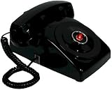 Corded Telephone - Black Batphone with flashing red light