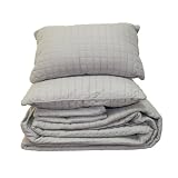 CHT Home Collection Elegant 5-Piece Coverlet Set, Full Queen, Gray by 