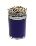 red flower french lavender candle and scented petals