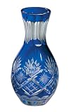 Vase Cut Glass - Cobalt Blue, 5.75" Height
