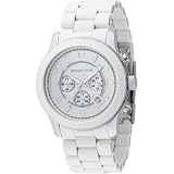 Michael Kors Watches Oversized White PU Runway