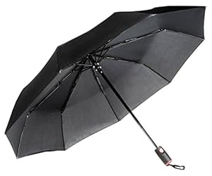 Repel Easy Touch Umbrella DuPont Teflon Travel Umbrella, Black