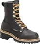 Carolina Boots: Women's Black Waterproof Steel Toe Logger CA1420 - 9M