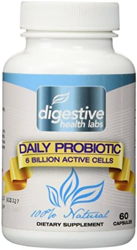 Probiotic Supplement: Ultra Potent 60 Daily Probiotics Capsules for Men &amp; Women- Boost Immune &amp; Digestive System, Promote Intestinal Health, Prevents Symptoms of Cramp, Allergies &amp; Bloating. 6 Billion Active Cells, Swallow Easy, Quality Ingredients.