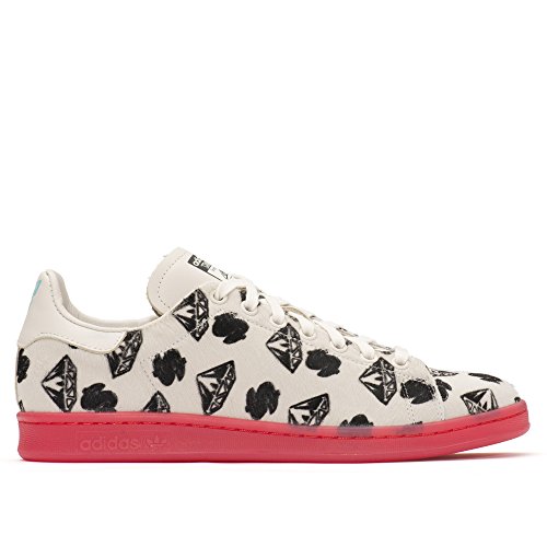 adidas PW BBC Stan Smith Pony Hair Chalk White/Chalk White/Red S32037 (SIZE: 10.5)
