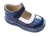 Coco Jumbo Girls Genuine Leather Mary Janes Patent Navy & White Scalloped Edge/ FREE SHIPPING Coco Jumbo Girls Genuine Leather Mary Janes Patent Navy & White Scalloped Edge/ FREE SHIPPING