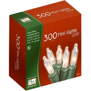 Holiday Wonderland 300-Count Clear Christmas Light Set Holiday Wonderland 300-Count Clear Christmas Light Set