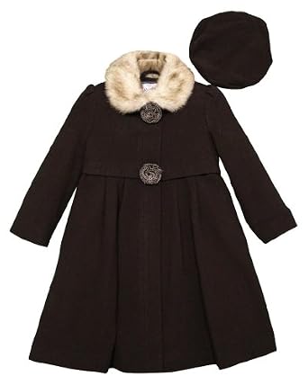 Rothschild Girls Pink Wool Coat & Beret