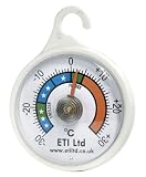 Fridge Or Freezer Thermometer 52 mm Dial, Colour Coded Zones. Ideal For Home, Restaurants, Bars, Cafes