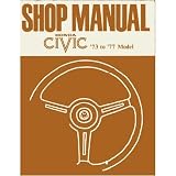 1973 1974 1975 1976 1977 HONDA CIVIC Shop Manual Book by Honda