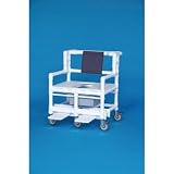 Bariatric Shower Commode with 30 Between Arms Mesh Backrest Color: Forest Green