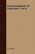 Kant's Metaphysic Of Experience - Vol II