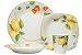 Red Vanilla Fruit Salad 16-Piece Dinner Set