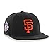 MLB San Francisco Giants Sure Shot Captain Wool Adjustable Hat, One Size, Black