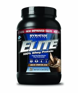 Dymatize Nutrition Elite Whey Shake, Rich Chocolate, 2 Pound