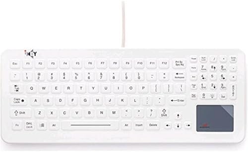 Ikey SLK-102-TP-FL CLEANABLE SEALED MEDICAL KEYBOARD WITH TOUCHPAD