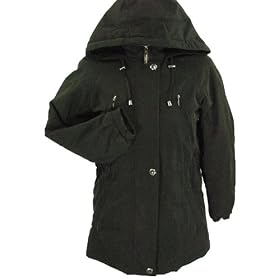 Liz Claiborne Petite Ladies Hooded Coat