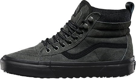 vans sk8 hi mte denim suede black