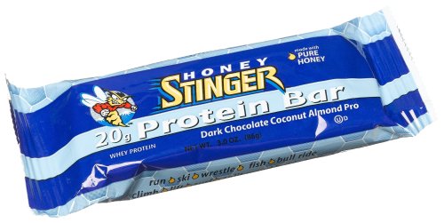 Honey Stinger Dark Chocolate Coconut Almond Protein Bar, 3.2-Ounce Boxes (Pack of 12) by Honey Stinger