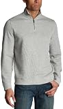 Perry Ellis Mens 1/4 Zip Mock Neck Sweater