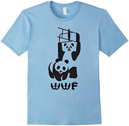 Men's Wwf Panda Shirt 3XL Baby Blue