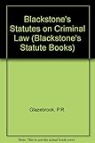 Blackstone's statutes on criminal law