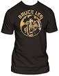 Men's Bruce Lee Circle Dragon Fitted Jersey T-shirt