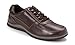 Vionic Mens Branxton Orthotic Lace Up Oxford Sneaker Shoes, Dark Brown, US 9
