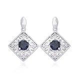 Rhodium Plated Sterling Silver Genuine Sapphire and Diamond Accent Diamond Shape Post Earrings 41Xmh0v4PkL. SL160 Rhodium Plated Sterling Silver Genuine Sapphire and Diamond Accent Diamond Shape Post Earrings