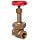 Milwaukee Valve 1151 Series Bronze Gate Valve, Industrial Service, Class 150, Rising Stem, NPT Female