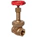 Milwaukee Valve 1151 Series Bronze Gate Valve, Industrial Service, Class 150, Rising Stem, NPT Female