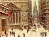 12X16 inch Wiggins Guy Winter New York Canvas Art Reproduction