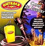 Portable Camp Power Shower Clean in the Outdoors!