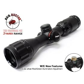Leapers 5th Gen 3-9x32AO Bug Buster Compact Rifle Scope, Illuminated Mil-Dot Reticle, 1/4 MOA, 1 Tube