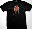 Winged Devil Girl Tattoo Mens T-shirt, Men's Old School Tattoo Shirts