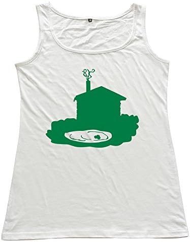 Women Sauna House Silhouette Design Funny White Tops By RRG2G Medium