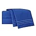 Clara Clark Bed Sheets, Premier 1800 Series 4 Piece Bed Sheet Set, Deep Pocket, Wrinkle, Fade, Stain Resistant, Luxury Soft Bedding Sheets & Pillowcases, Queen, Royal Blue