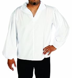 Alexanders Costumes Gypsy Shirt, White, Medium