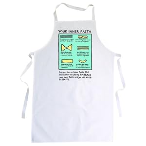 Rosie Nieper Unisex Adults Inner Pasta Apron White