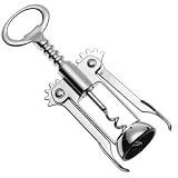 Chrome Plated Steel Wing Typed 6-Inch Corkscrew, Wine Opener