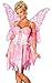 Sexy Adult Womens Costume Pink Fairy Outfit Cute Pixie Dress with Wings