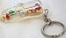 Clear Transparent Shoe Bead Filled, Key Holder, Key Ring