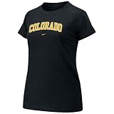 Nike Colorado Buffaloes Black Ladies Arch Crew T-shirt at Nike