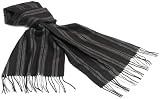 V. Fraas Men's Acrylic Vertical Twill Stripe Muffler