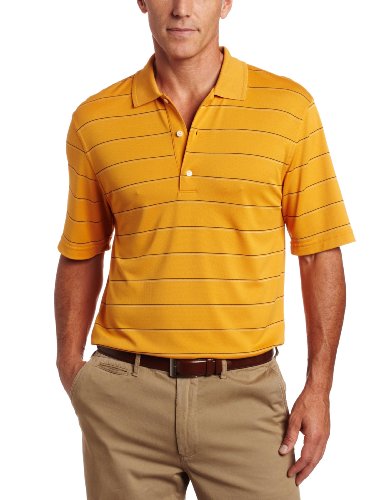 Greg Norman Men's Performance Pique Multi-Striped Top