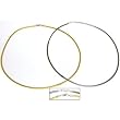 Rubber Cord Necklaces 16" 2Pcs